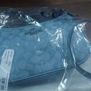Cornflower blue coach bag